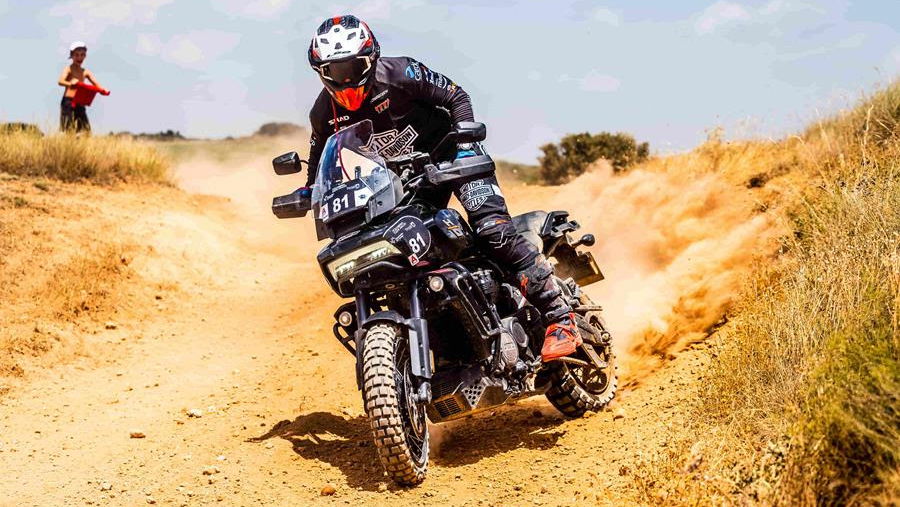 Pan America 1250 being ridden off-road